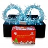 Serie Navideña De 300L Led Magica Aqua Cable Transparente 15 Mts | HZ8026-MCA