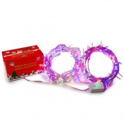 Serie Navideña De 300L Led Magica Multicolor Cable Transparente 15 Mts | HZ8026-C