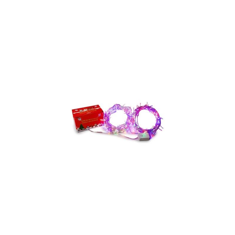 Serie Navideña De 300L Led Magica Multicolor Cable Transparente 15 Mts | HZ8026-C