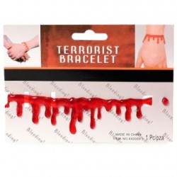 Pulsera Halloween De Goma En Forma De Sangre Goteando | KUN-273
