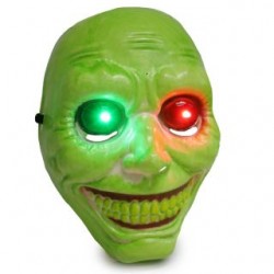 Máscara Halloween De Plástico y Luces De Colores En Los Ojos | KUN-W35