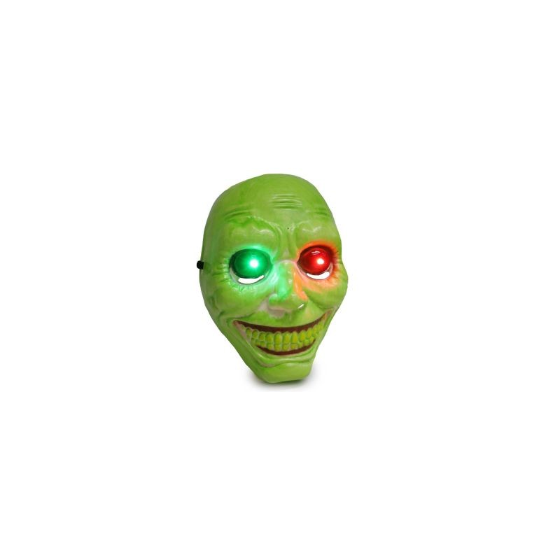 Máscara Halloween De Plástico y Luces De Colores En Los Ojos | KUN-W35