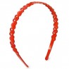 Diadema Plástico Delgada Grabada Corazones Colores | MK-I-43
