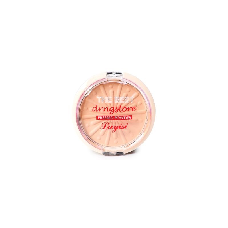 Maquillaje Compacto Facial Estuche Circular Grabado Líneas | 6789-1