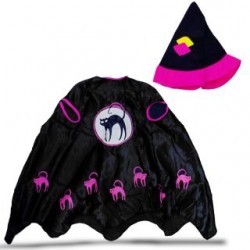 Disfraz Infantil Bruja Con Sombrero Negro Morado | KUN-308