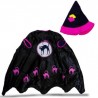 Disfraz Infantil Bruja Con Sombrero Negro Morado | KUN-308