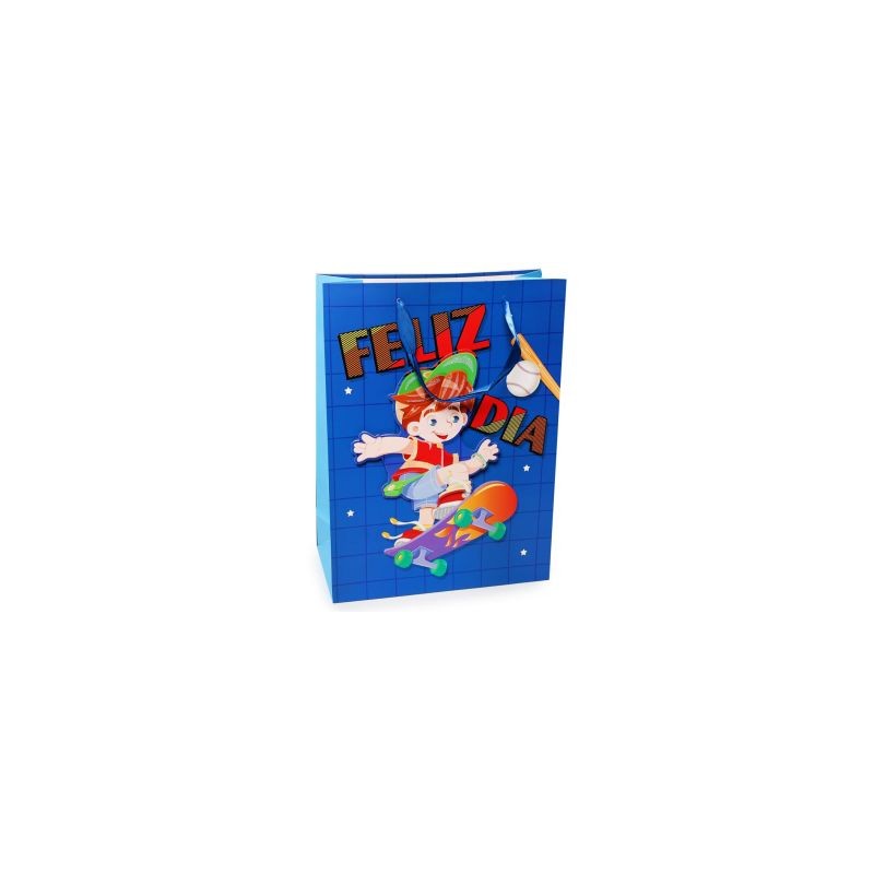 Bolsa Regalo Jumbo Colores Estampada Niños Brillos | BA-2093