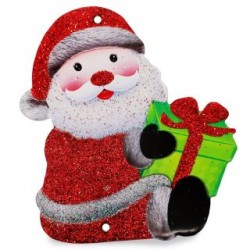 Adorno Navideño Chico Cartón Unicel brillos Modelos De 9 Cm Con Hilo | WD-1040A-1