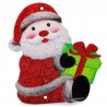 Adorno Navideño Chico Cartón Unicel brillos Modelos De 9 Cm Con Hilo | WD-1040A-1