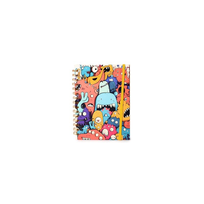 Libreta Escolar Mediana Estampada Monstruos | WJ-381
