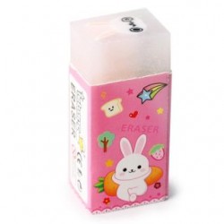 Goma Borrador Escolar Chico Rectangular Conejo Oso | WJ-470