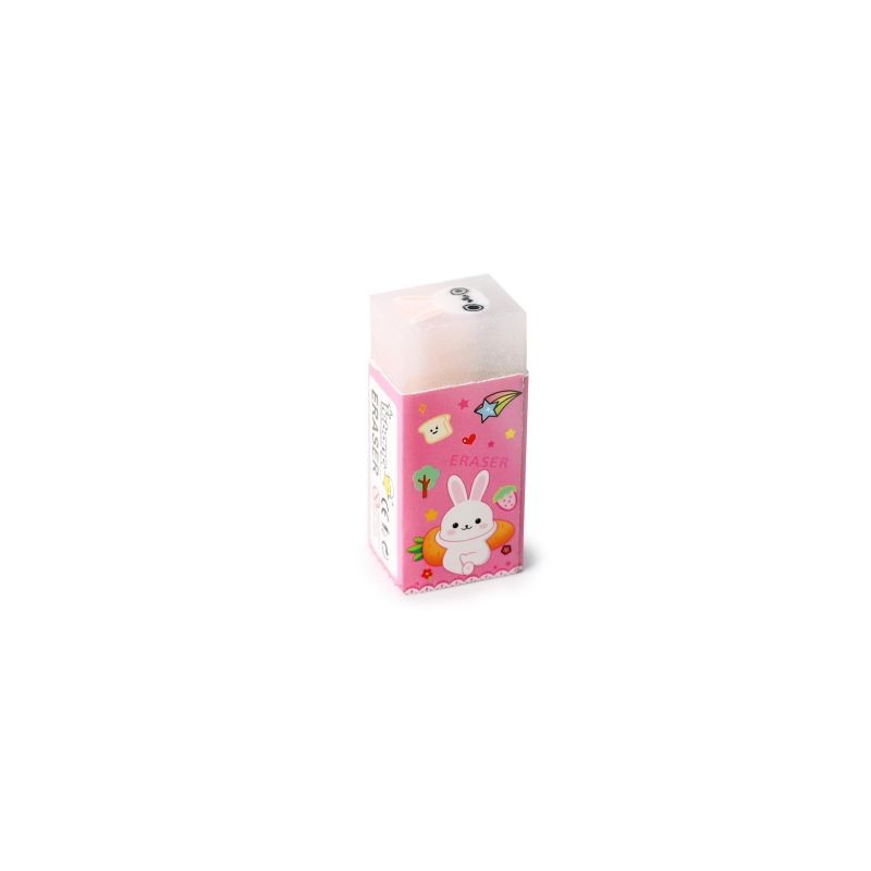 Goma Borrador Escolar Chico Rectangular Conejo Oso | WJ-470