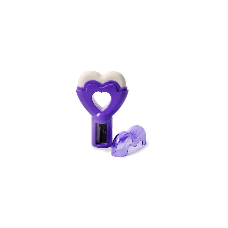 Goma Sacapuntas Escolar figura Paleta corazón Colores | MYJ-1012