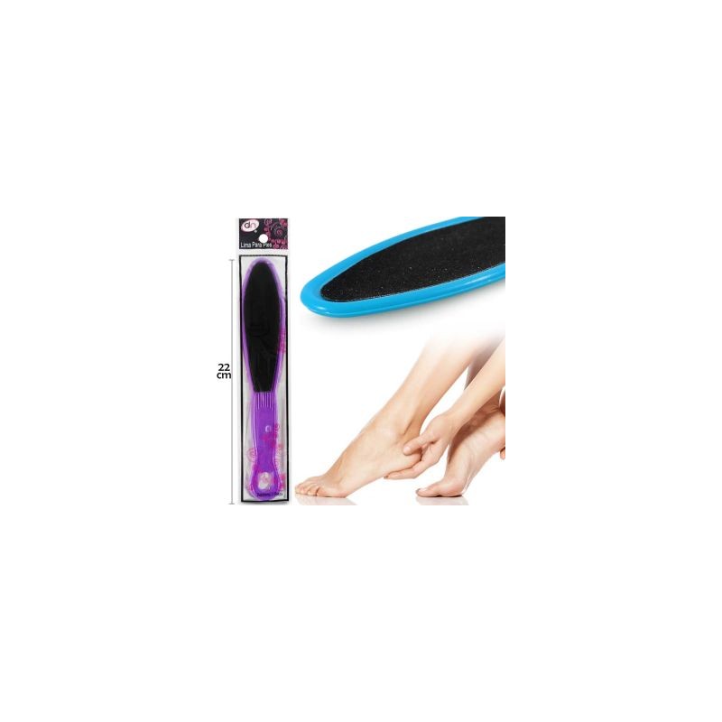 Lima Grande De Plástico Para Pies Con Mango Matte | 12 Limas | Modelo M56#6G-1