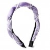 Diadema Cabello metal Delgada Forro Tela Esponjosa Líneas De Perlas | 6 Diademas | XQ-I4-321
