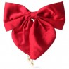Broche Cabello Moño Grande Rojo Negro Perlas Colgantes | KUN-1837-1