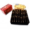 Serie Navideña De 320L Led Cálida En Cortina De 3x3 Mts Cable Transparente | HZ8012-N