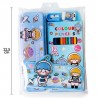 Bolsa Lapicera Metal Caja 12 Colores Escolares Madera Goma Sacapuntas Libreta Estampados | 1 Bolsa | 9927