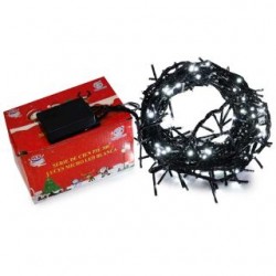 Serie Navideña Cien Pie De 300L Micro Led Blancas Cable Negro 7.5 Mts | HZ9002B