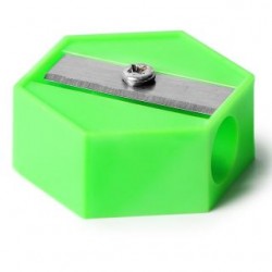 Sacapuntas Escolar Plastico Chico INDRA Figuras Colores Sólidos | 25 Sacapuntas | IND-0643-A