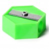 Sacapuntas Escolar Plastico Chico INDRA Figuras Colores Sólidos | 25 Sacapuntas | IND-0643-A