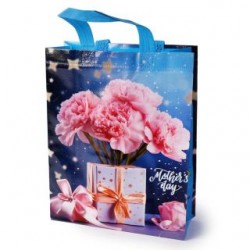 Bolsa De Plástico Ecológica Mediana Estampada Corazones Colores 31 x 25 Cm | XQ-B4-23