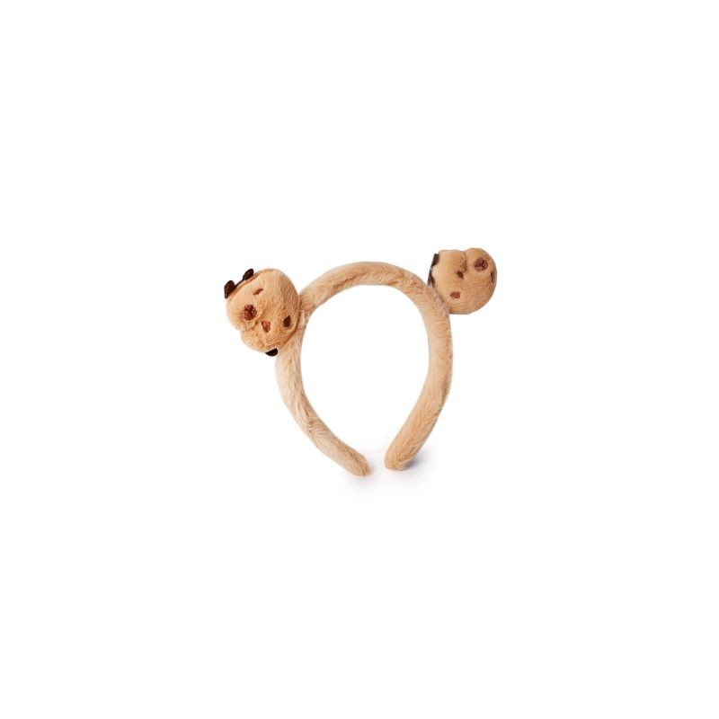 Diadema De Plástico Ancha Con Forro Y Figura Capibara De Peluche Modelos 14 Cm | XQ-Y4-1122