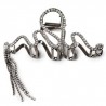 Pinza Cabello Metal Zigzag Serpiente Colores | XH5321