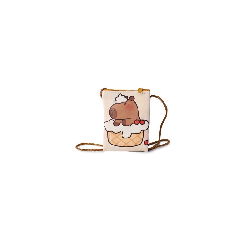 Monedero Grande Rectangular Con Correa Estampado Capibaras Modelos 13 Cm | XQ-Y4-1116