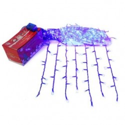 Serie Navideña De 500L Led En Cascada Azul Cable Color De 9.5 Mts | HZ8034A