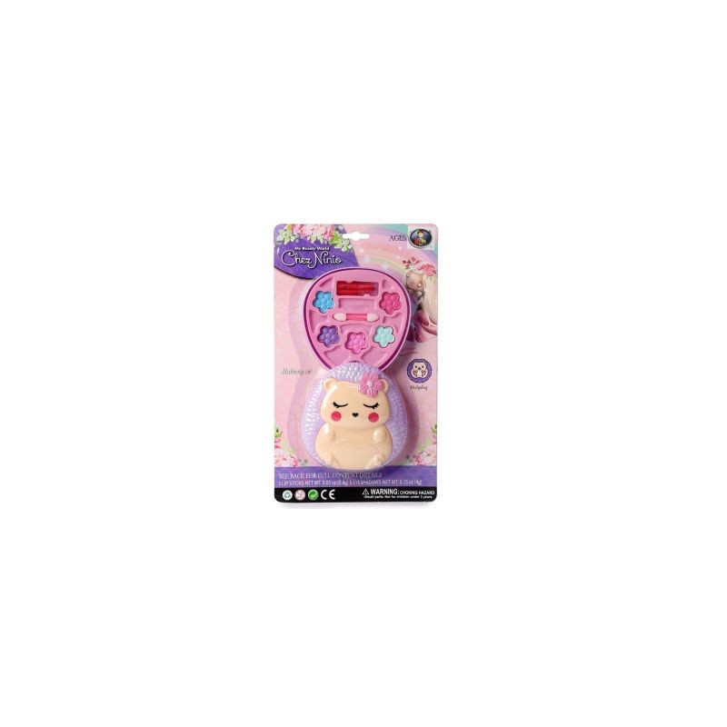 Kit De Maquillaje Infantil En Estuche Con Figura De Erizo Con Brillos 12 Cm | BT-03710