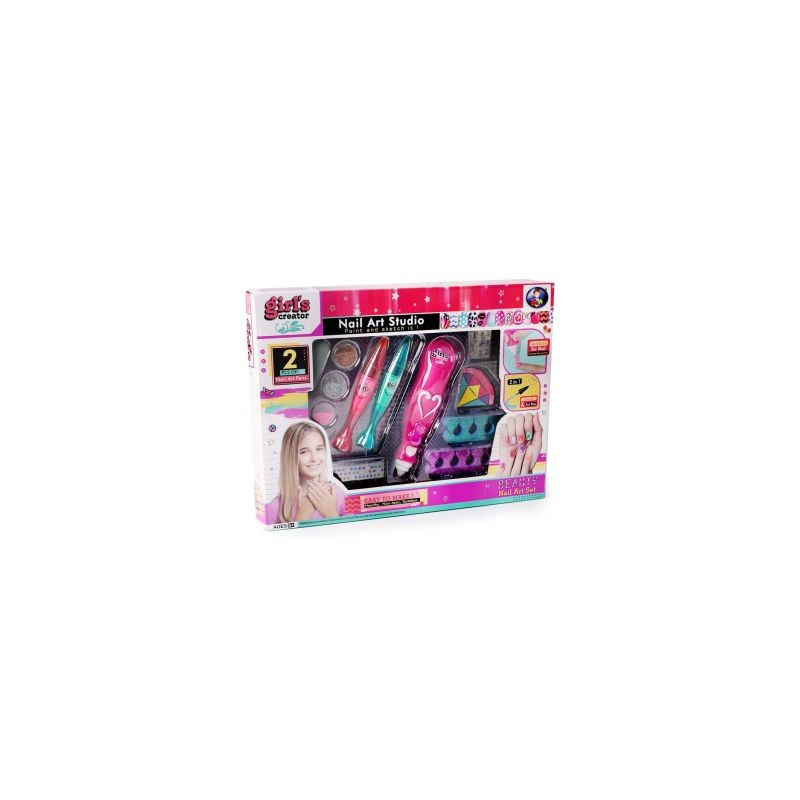 Kit De Uñas Infantil Con Accesorios Para Decoración Con Glitter 35.5 Cm | RM-2189