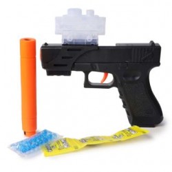 Pistola De Plástico Lanzadora de Hidrogel En Color Negro Mate 17 Cm | G-0071