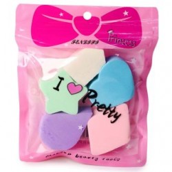 Esponjas Para Maquillaje Grandes Suaves Figuras De Colores Bolsa Moño 17 Cm | G195-16H-142-8