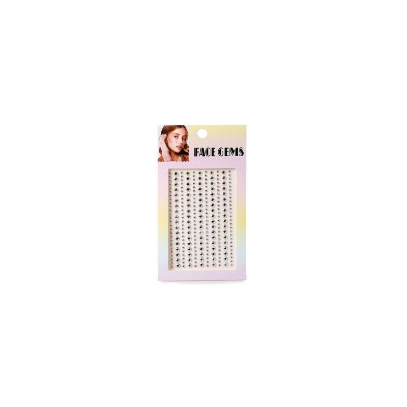 Planilla Sticker Piedras Y Perlas Faciales Decorativas De Tamaños 18 Cm | XQ-W4-982