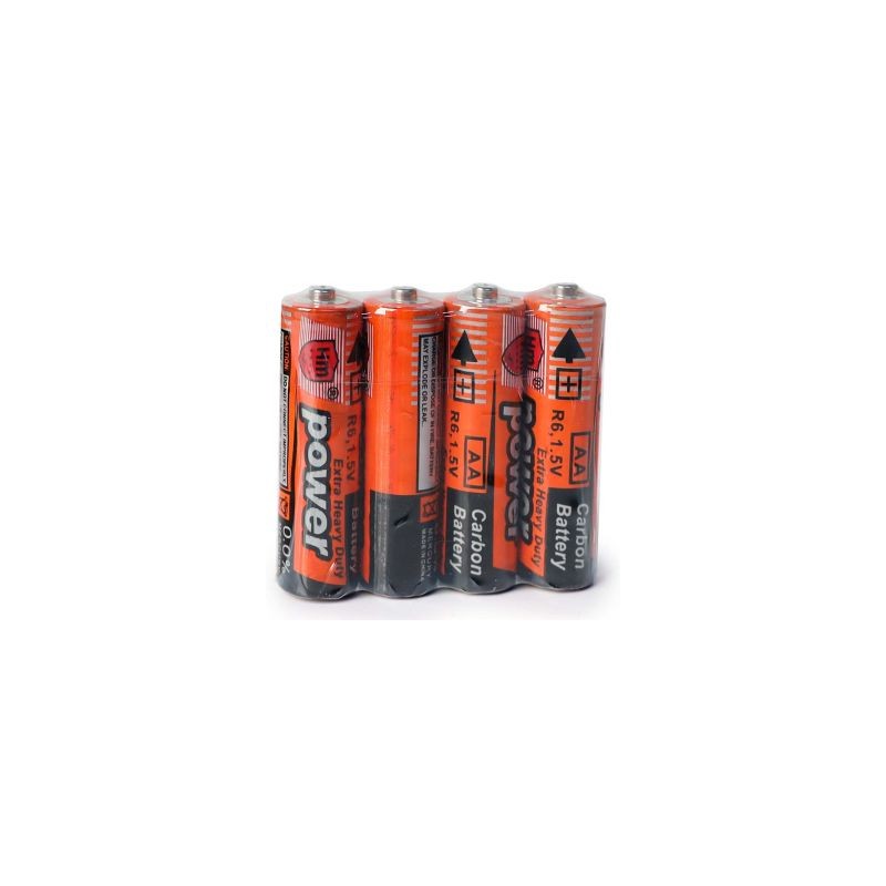 Pilas Baterías Doble AA R6P 1.5V En Color Naranaja Con Gris | YD-0005