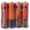 Pilas Baterías Doble AA R6P 1.5V En Color Naranaja Con Gris | YD-0005