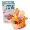 Cisne De Plástico Mediano Con Luces Y Movimiento Colores 19 Cm | 988A