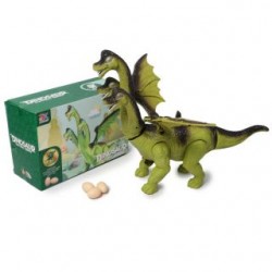 Dinosaurio Cuello Largo De 3 Cabezas Con Movimiento Y Luces 28 Cm | 981A