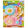 Blíster Con Accesorios Para Cocina De Plástico Chicos En Colores Pastel 26.3 Cm | TG-0311F-9
