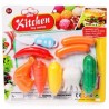 Blíster Con Alimentos De Plástico Didácticos Verduras Y Carnes Colores 25 Cm | TG-0311E-24