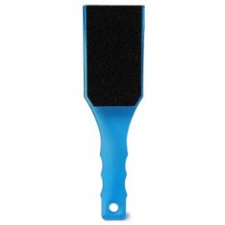 Lima Para Pies Grande De Acrilico Ovalada Plana Doble Colores Con Mango 22 Cm | RF-E376