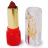 Labial Stick Mate Envase ovalado Rojo Y Transparente Estampado Corazón 7.2 Cm | RF-E3767