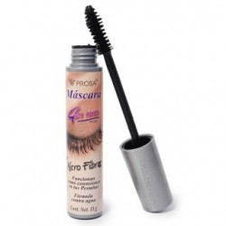 Rimel Máscara Para Pestañas Con Microfibra Extensión Tapa Gris 13 Gr | ROS