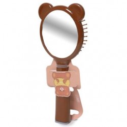 Cepillo Para Cabello Grande De Plástico Con Espejo En Forma De Oso Colores 22.5 Cm | XH5266