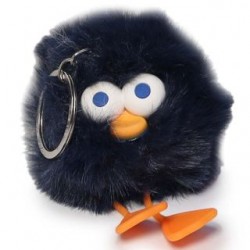 Llavero Chico De Pompón De Colores Con Ojitos Y Patitas Amarillas Y Naranja 5.5 Cm | XH5860