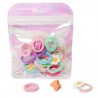 Accesorios Para Cabello Mini De Colores En Bolsa Tornasol Chica Figuras 11.5 Cm | XH6135