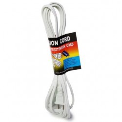 Extensión Eléctrica Reforzada En Color Blanco De 2.7 Metros Con Contactos | YC-0502