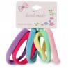 Donas Ligas Licra Grandes Colores Pastel Cartón 6 Donas Para Cabello 8 Cm | TA00094E