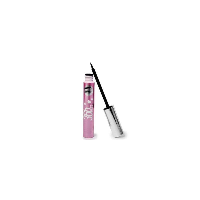 Delineador Para Ojos Negro Líquido Larga Duración 36H Envase Color Rosa 11.8 Cm | E5016